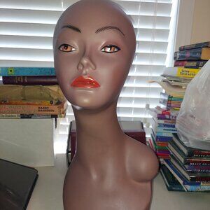 Female Mannequin Head for Wig Training and Display Hat Stand Holder Enstyle